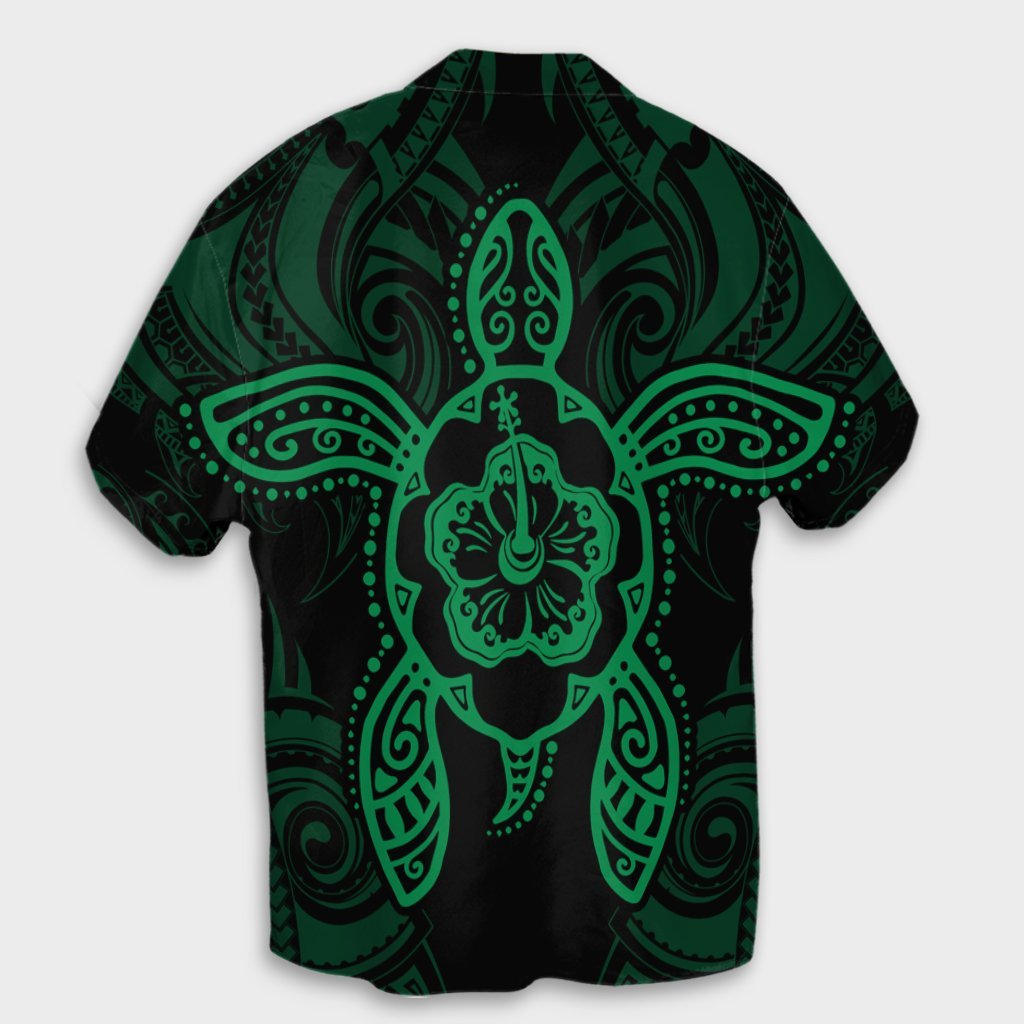 Hawaii Turtle Fixed Green Hawaiian Shirt AH - Polynesian Pride