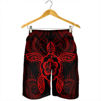 Hawaii Turtle Fixed Red Men's Shorts AH - Polynesian Pride