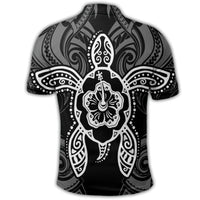 Hawaii Turtle Fixed White Polo Shirt - Polynesian Pride