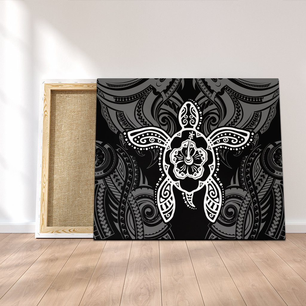 Hawaii Turtle Fixed White Canvas AH Canvas Poly-cotton - Polynesian Pride