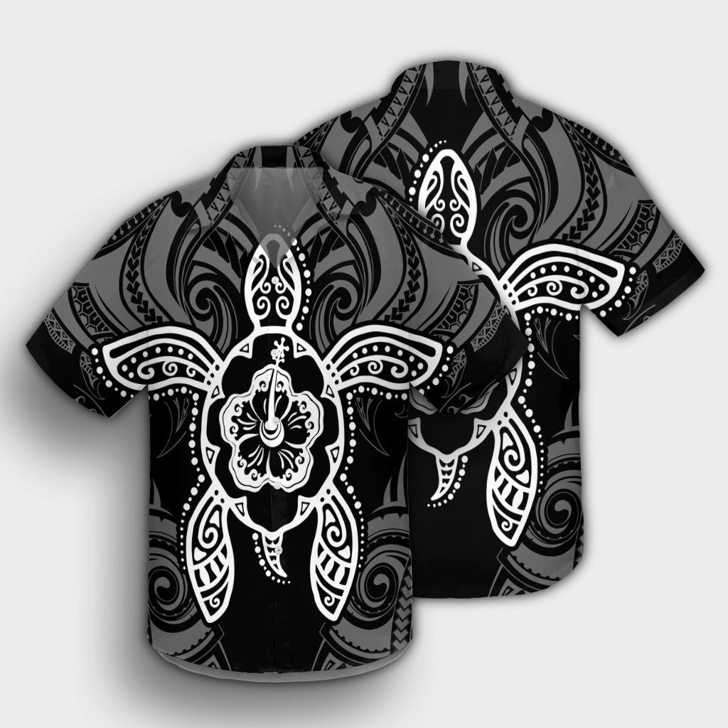 Hawaii Turtle Fixed White Hawaiian Shirt AH - Polynesian Pride
