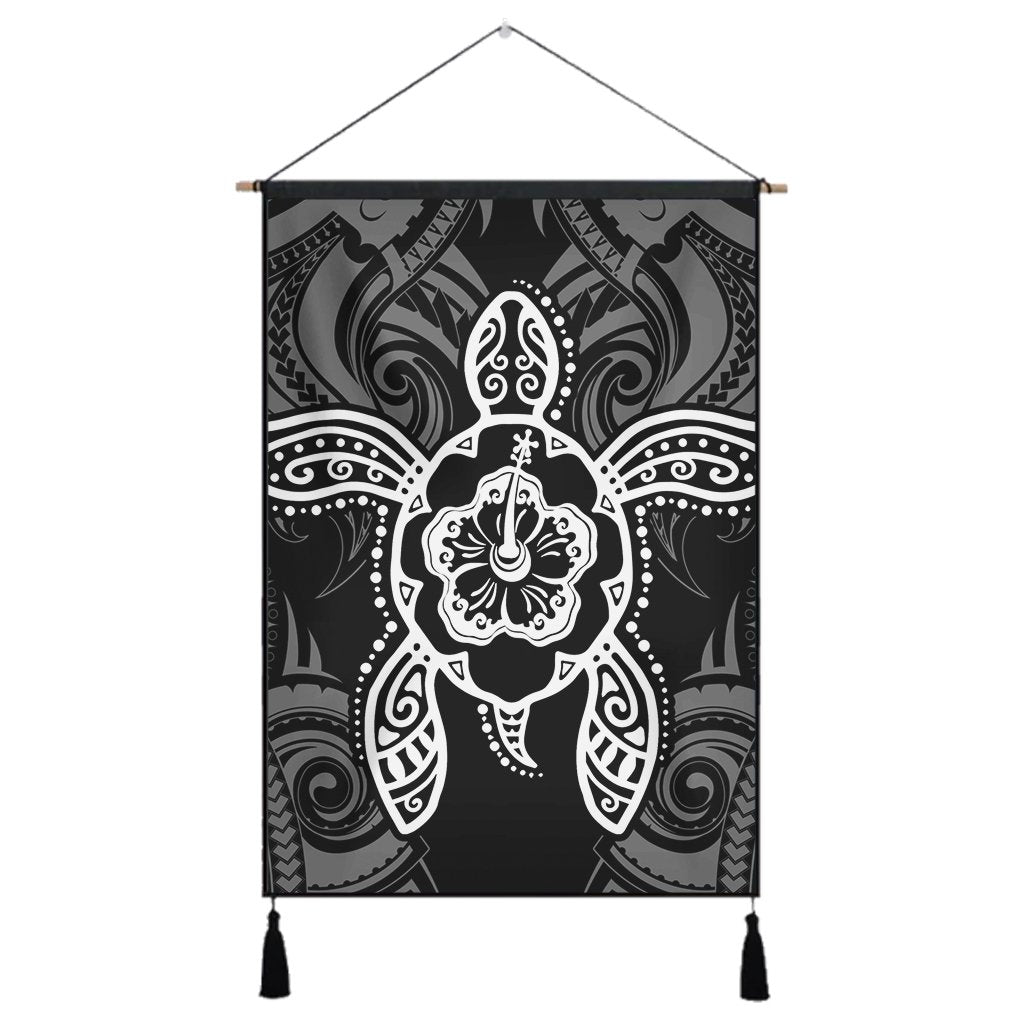Hawaii Turtle Fixed White Hanging Poster AH Hanging Poster Cotton And Linen - Polynesian Pride