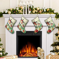 Hawaii Turtle Flowers Coconut Tree Leaf Christmas Stocking - AH - Polynesian Pride