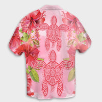 Hawaii Turtle Hibiscus Hawaiian Shirt - Pink Style - AH - Polynesian Pride