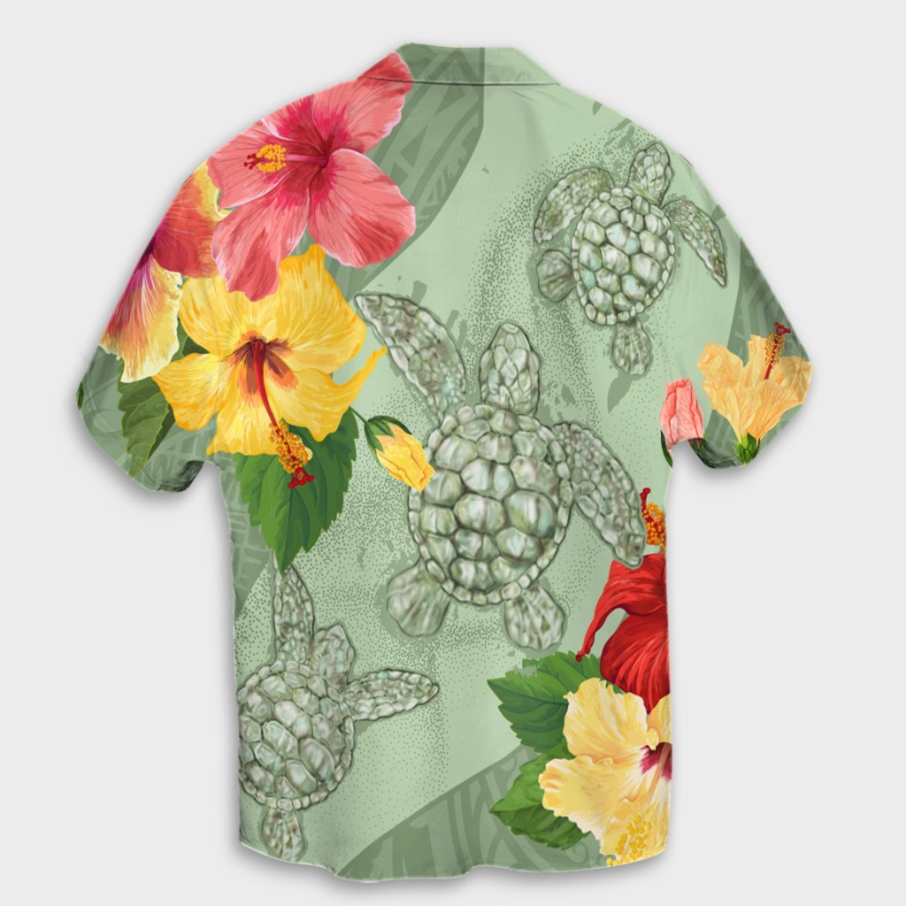 Hawaii Turtle Hibiscus Hawaiian Shirt - Tink Style - AH - Polynesian Pride