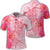 Hawaii Turtle Hibiscus Vintage Pink Polo Shirt Unisex Black - Polynesian Pride