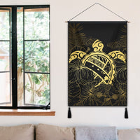 Hawaii Turtle Kanaka Golden Hanging Poster - AH - Polynesian Pride