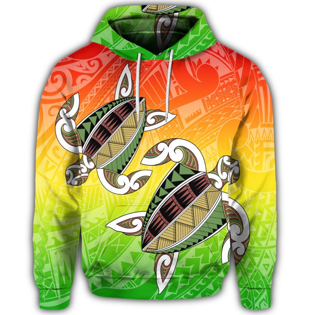 Hawaiian Turtle Kanaka Maoli Hoodie - Polynesian Pride