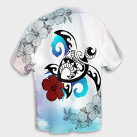 Hawaii Turtle Lollipop Plumeria Hawaiian Shirt - AH - Polynesian Pride