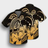 Hawaii Turtle Map Polynesian Hawaiian Shirt Safety - AH - Polynesian Pride