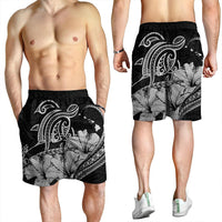 Hawaii Turtle Map Polynesian Men's Shorts Safety Gray - AH - Polynesian Pride