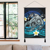 Hawaii Turtle Plumeria Polynesian Hanging Poster - Mela Style - AH - Polynesian Pride
