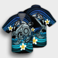 Hawaii Turtle Plumeria Polynesian Hawaiian Shirt - Mela Style - AH - Polynesian Pride