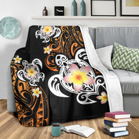 Hawaii Turtle Plumeria Polynesian Premium Blanket - Hete Style - AH - Polynesian Pride