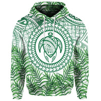 Custom Hawaii Turtle Polyneian Palm Tree Leaf Hoodie - Polynesian Pride