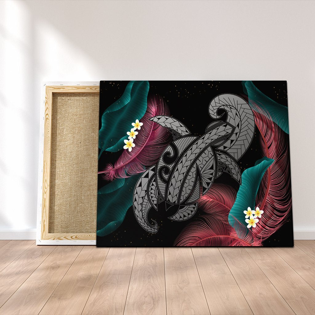 Hawaii Turtle Polynesian Tropical Canvas - Ghia Style Gray - AH Canvas Poly-cotton - Polynesian Pride
