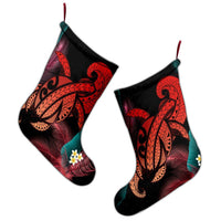 Hawaii Turtle Polynesian Tropical Christmas Stocking - Ghia Style Red - AH - Polynesian Pride