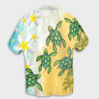 Hawaii Turtle Sea Hibiscus Coconut Tree Hawaiian Shirt - AH - Polynesian Pride
