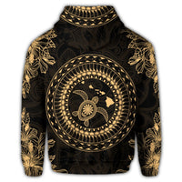 Hawaii Turtle Tradition Zip Hoodie - Polynesian Pride