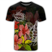 Hawaii Turtle Tree Hibiscus T Shirt - Polynesian Pride