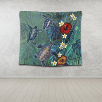 Hawaii Turtle Tropical Art Tapestry - Hela Style - AH - Polynesian Pride