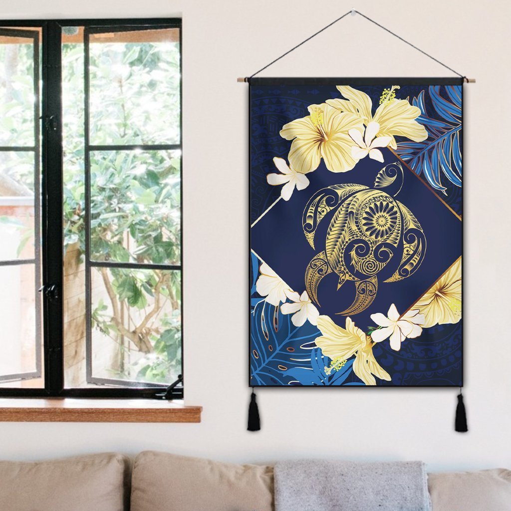 Hawaii Turtle Tropical Hanging Poster - Taha Style - AH - Polynesian Pride