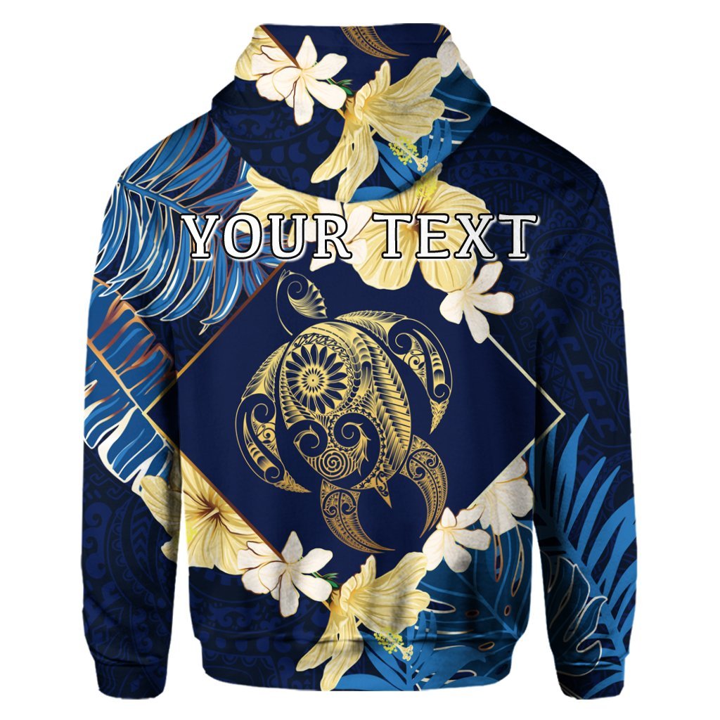 Custom Hawaii Turtle Tropical Hoodie Taha Style - Polynesian Pride