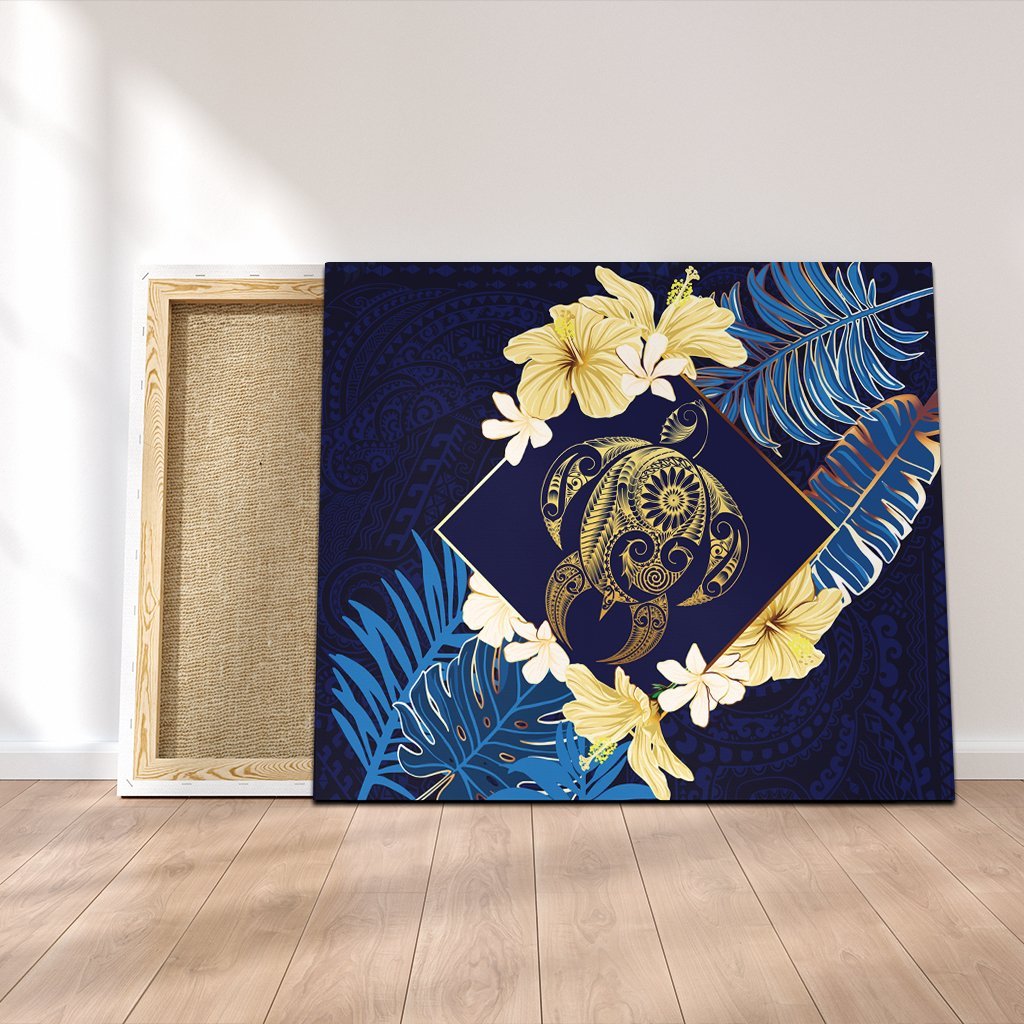 Hawaii Turtle Tropical Canvas - Taha Style - AH Canvas Poly-cotton - Polynesian Pride