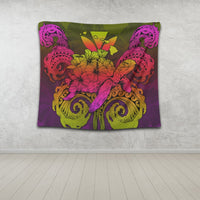 Hawaii Turtle Wave Polynesian Tapestry - Hey Style Pinky - AH - Polynesian Pride