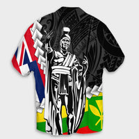 Hawaii Two Flag Kanaka Maoli King Polynesian Hawaiian Shirt - AH - Polynesian Pride