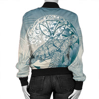 Hawaii Wave Kanaka Turtle Bomber Jacket - AH - Polynesian Pride