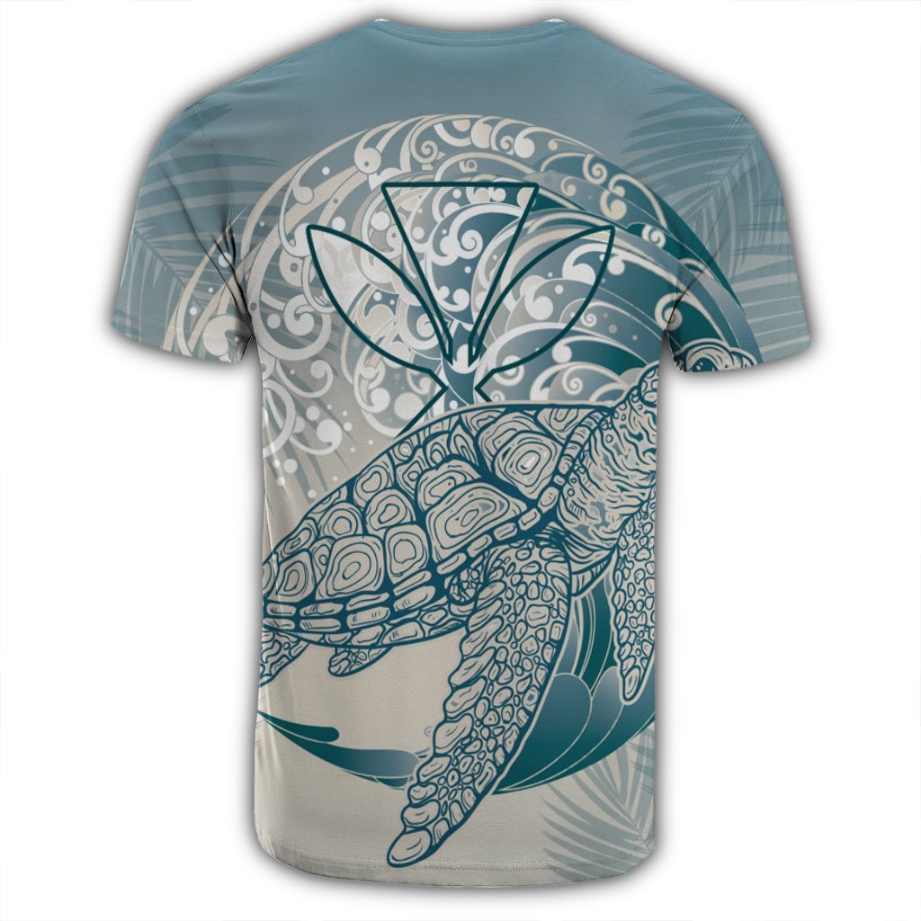 Hawaii Wave Kanaka Turtle T Shirt - Polynesian Pride