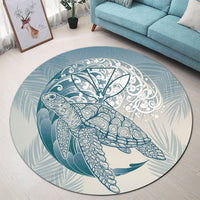 Hawaii Wave Kanaka Turtle Round Carpet - AH - Polynesian Pride