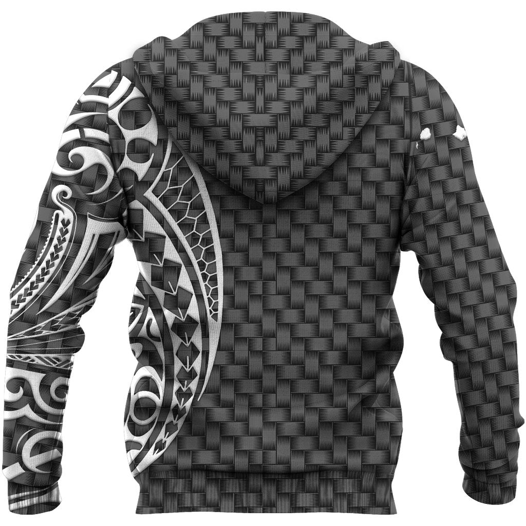 Hawaii Polynesian Zipper Hoodie Emboss Style - Polynesian Pride