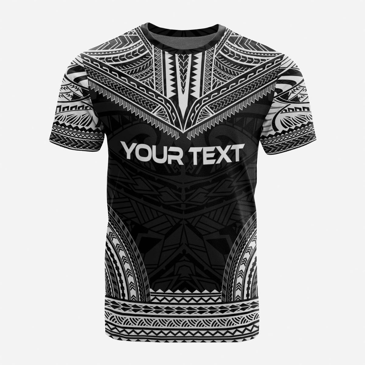 Hawaii Custom T Shirt Hawaii Seal Polynesian Chief Tattoo Black Version - Polynesian Pride