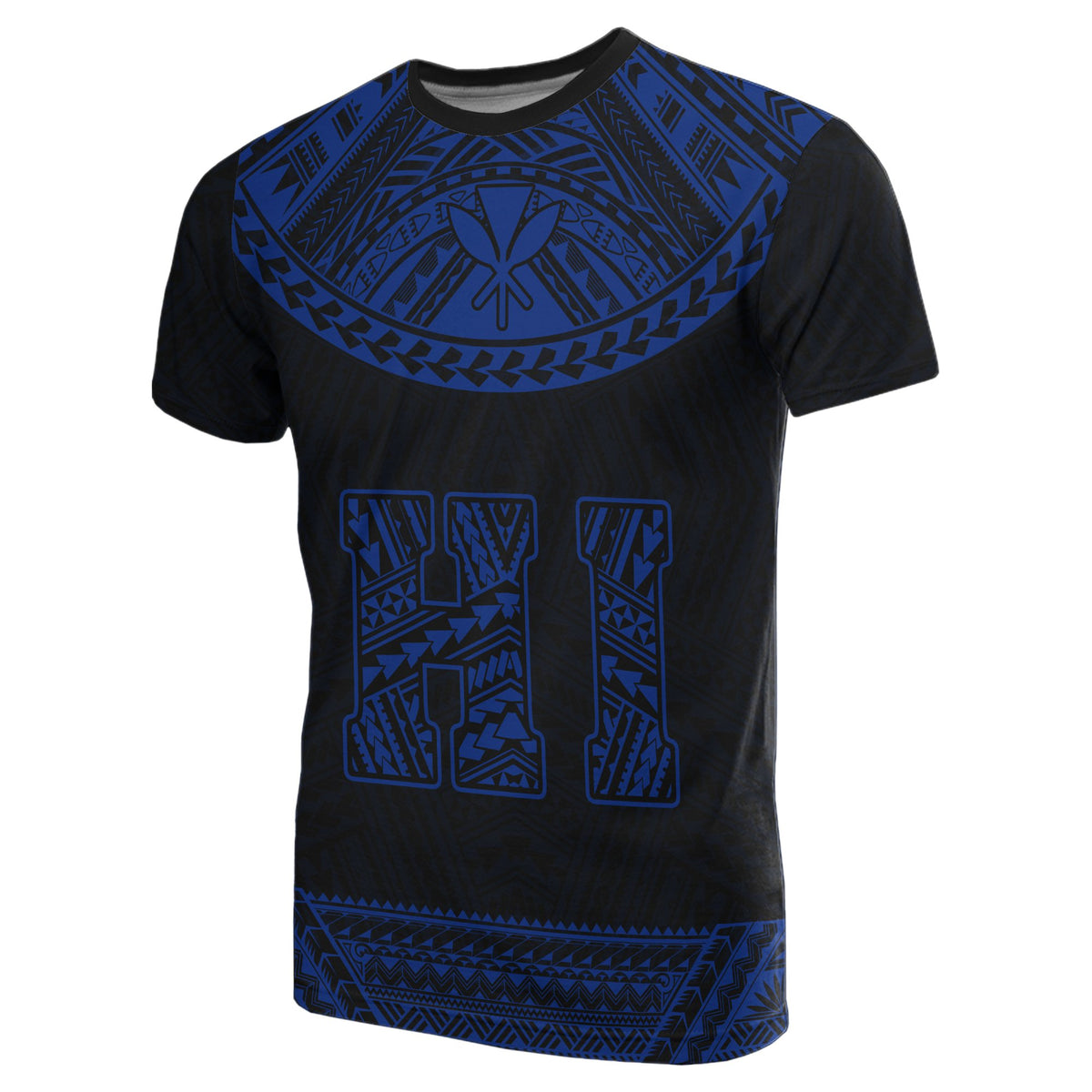 Hawaii Kanaka Polynesian T Shirt Divinity Blue - Polynesian Pride