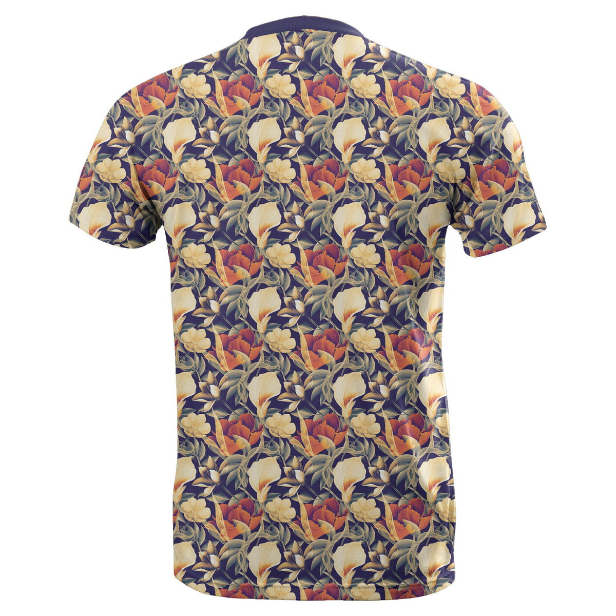 Hawaii Seamless Tropical Flower Plant and Leaf Pattern Background T Shirt - Polynesian Pride