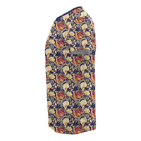 Hawaii Seamless Tropical Flower Plant and Leaf Pattern Background T Shirt - Polynesian Pride