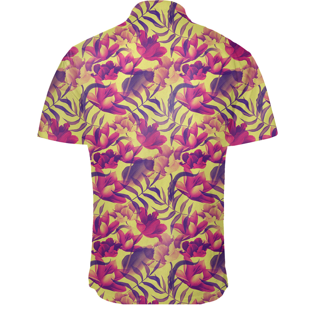 Hawaiian Shirt - Seamless Tropical Flower Plant Pattern Background Shirt - Polynesian Pride