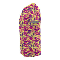 Hawaii Seamless Tropical Flower Plant Pattern Background T Shirt - Polynesian Pride