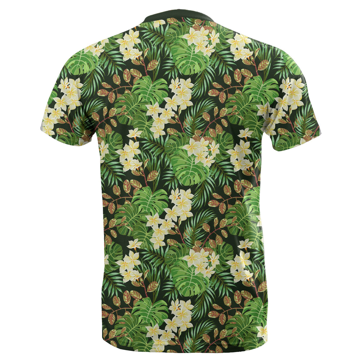 Hawaii Tropical Leaves and Plumeria T Shirt - Polynesian Pride