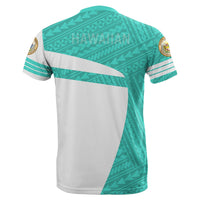 Hawaii Polynesian Sport T Shirt Turquoise Premium Style - Polynesian Pride