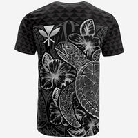 Hawaii Polynesian T Shirt Kanaka Maoli Turtle Hibiscus Black - Polynesian Pride