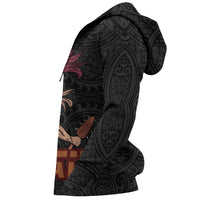 Hawaiian Polynesian Guardian Kanaka Warrior Hoodie (Zip) - Polynesian Pride