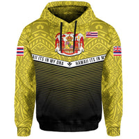 Hawaii Polynesian Hoodie Yellow Mix Style - Polynesian Pride