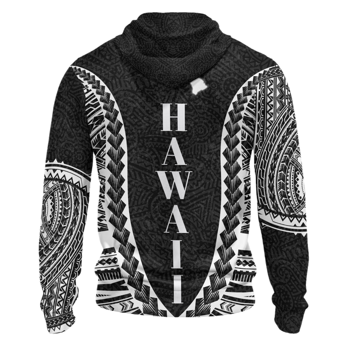 Hawaii Hoodie Polynesian Patterns nd Map - Polynesian Pride