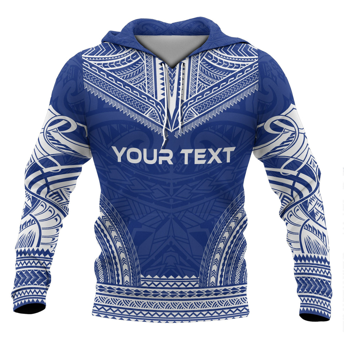 Hawaii Polynesian Chief Custom Hoodie Flag Version - Polynesian Pride