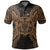 Hawaii Polo Shirt Hawaii Map Polynesian Turtle Gold Unisex Gold - Polynesian Pride