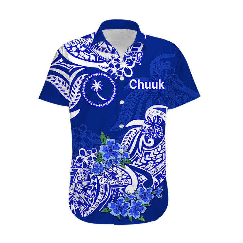 Federated States of Micronesia Chuuk Matching Hawaiian Shirt and Dress Polynesian Flower Tribal LT9 - Polynesian Pride