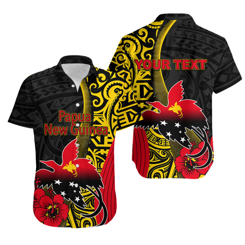 (Custom Personalised) Papua New Guinea Hawaiian Shirt Vibe Style LT6 Black - Polynesian Pride